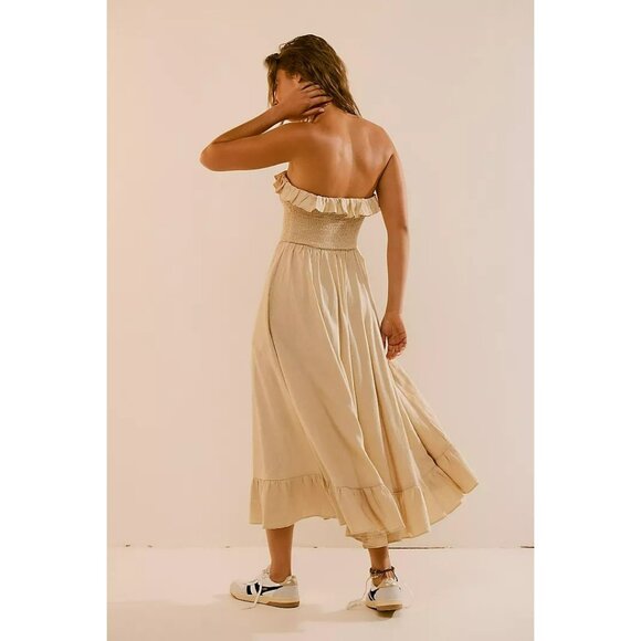 Free People Lush Life Dress Bleached Sand XS - Picture 3 of 5